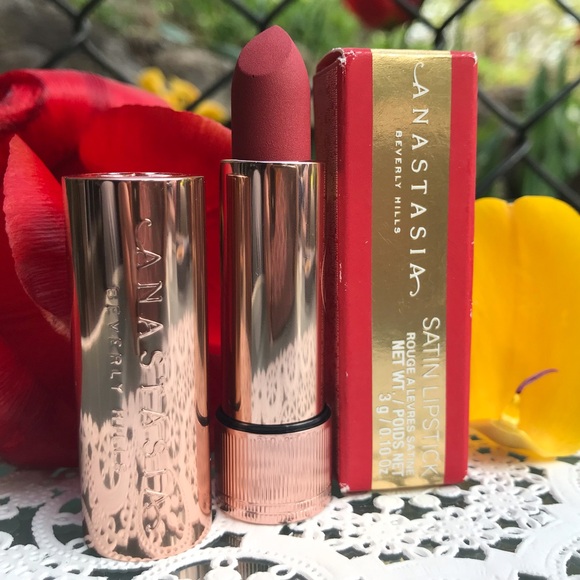 Anastasia Beverly Hills ABH Limited Edition Satin Lipstick in Pomegranate *BNIB - Picture 4 of 16